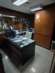 Office with desk and computer