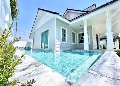 Modern house with swimming pool