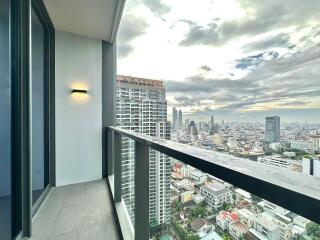 Balcony with city view