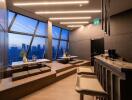 Multipurpose room with city view