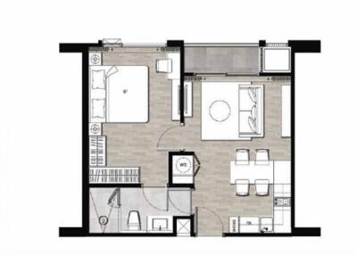 Blueprint of an apartment layout