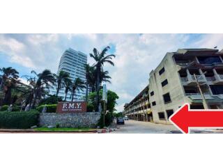 Exterior view of PMY Beach Condominium buildings