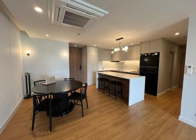 Modern kitchen and dining area