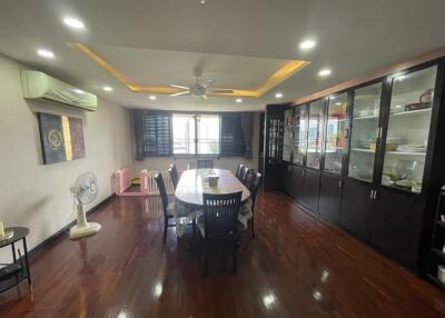 Spacious dining room with modern amenities