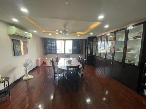 Spacious dining room with modern amenities