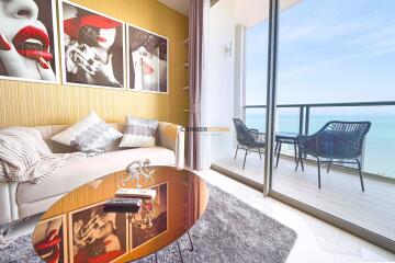 คอนโดนี้มี 1 ห้องนอน  อยู่ในโครงการ คอนโดมิเนียมชื่อ The Riviera Wong Amat Beach 