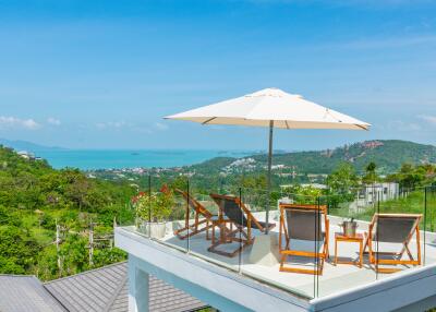Amazing 5 bedrooms sea-view villa for sale in Bophut