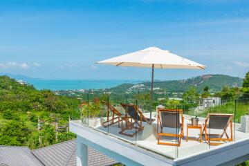 Amazing 5 bedrooms sea-view villa for sale in Bophut