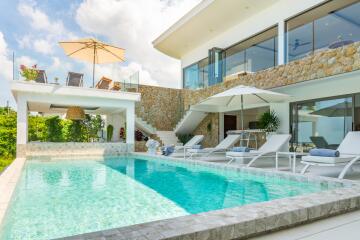 Amazing 5 bedrooms sea-view villa for sale in Bophut