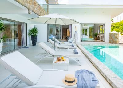 Amazing 5 bedrooms sea-view villa for sale in Bophut