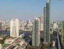 Cityscape view of high-rise buildings