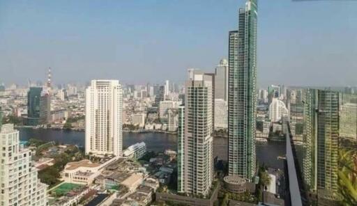 Cityscape view of high-rise buildings