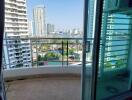 Balcony with city view