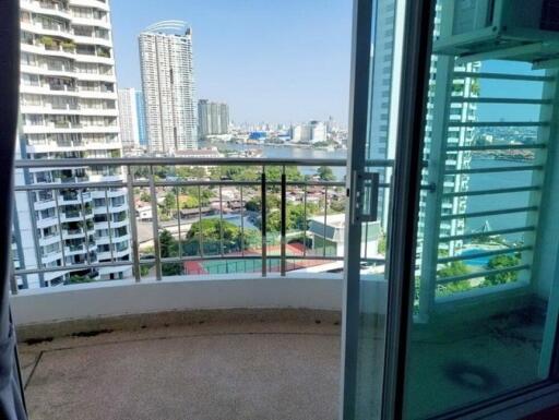 Balcony with city view