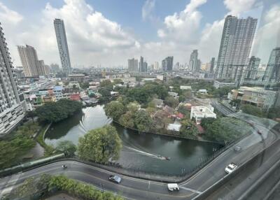 High-rise building with city and canal view