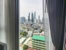 Large window view from living room