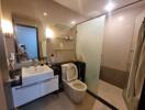 Modern bathroom with amenities