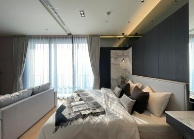 Modern bedroom with natural lighting