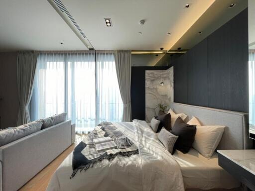 Modern bedroom with natural lighting