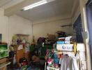 Cluttered storage area