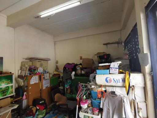 Cluttered storage area