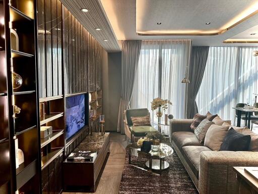 Modern living room with elegant decor