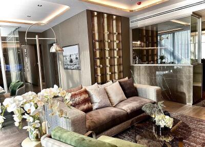 Stylish modern living room with elegant decor