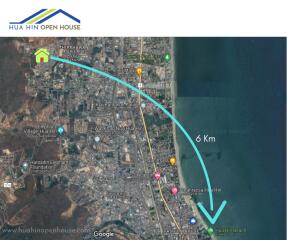 Map showing location of Hua Hin Open House and surrounding areas