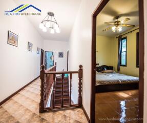 Interior hallway with bedroom