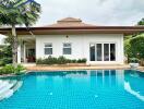 Modern house with outdoor swimming pool