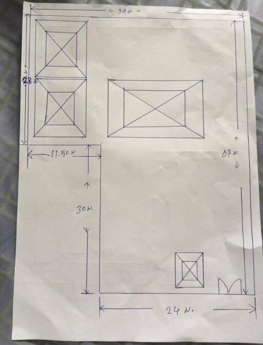 Architectural blueprint sketch