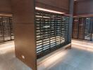 Mailboxes in the lobby area of an apartment building