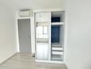 Bedroom with wardrobe and air conditioning