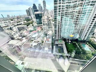 High-rise buildings with a city view