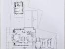 Upper floor plan of a villa