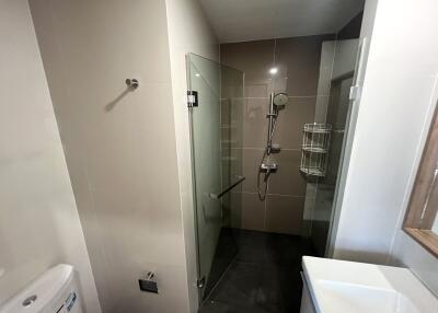 Modern bathroom with shower