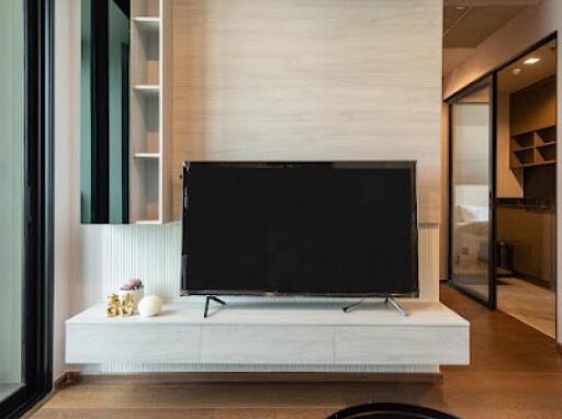 Modern living room with TV