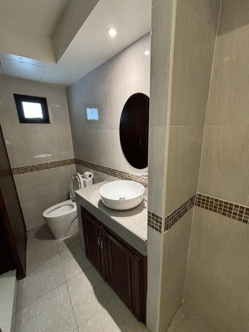 Modern bathroom with sink and toilet