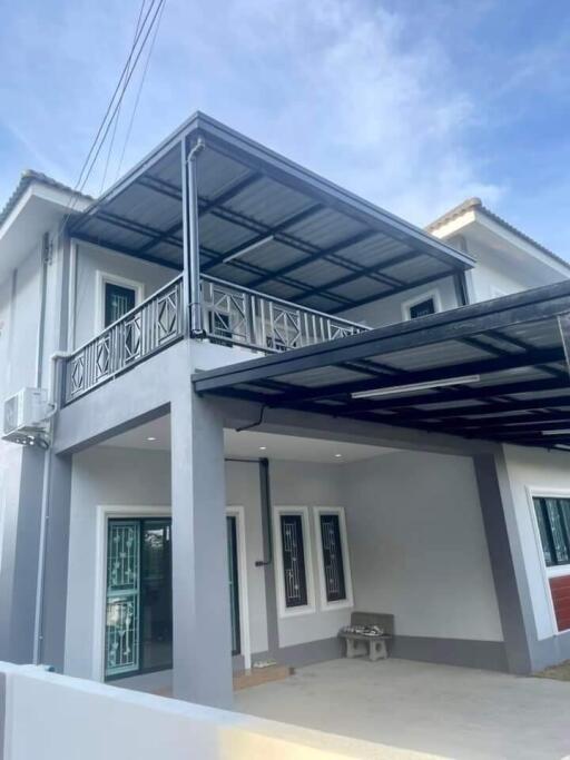 Front view of a two-story residential house