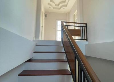 Interior staircase with modern design and lighting