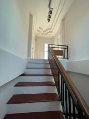 Interior staircase with modern design and lighting