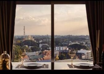 Dining area with a view