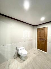 Spacious bathroom with modern fixtures