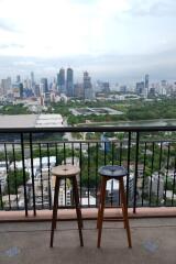 Balcony with city view