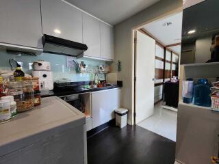 Modern kitchen with appliances and storage