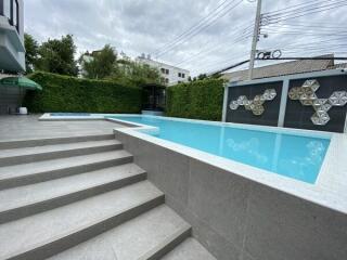 Outdoor swimming pool area