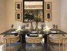 Elegant dining room with modern decor