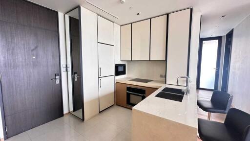 Modern kitchen with built-in appliances