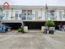 Front view of residential townhouse complex