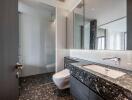 Modern bathroom with marble finishes